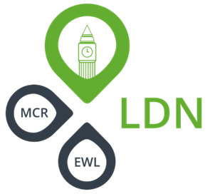 LDN logo with green Big Ben icon