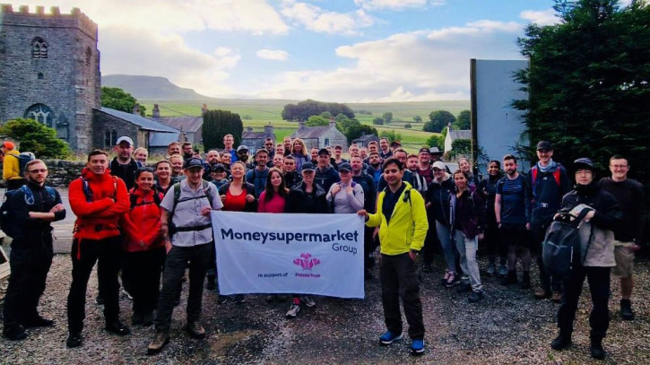Colleagues completing the Yorkshire 3 Peaks for the Prince's Trust charity