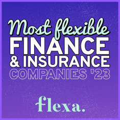 Most flexible finance and insurance companies 2023