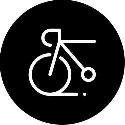 Taking care of your health bicycle icon